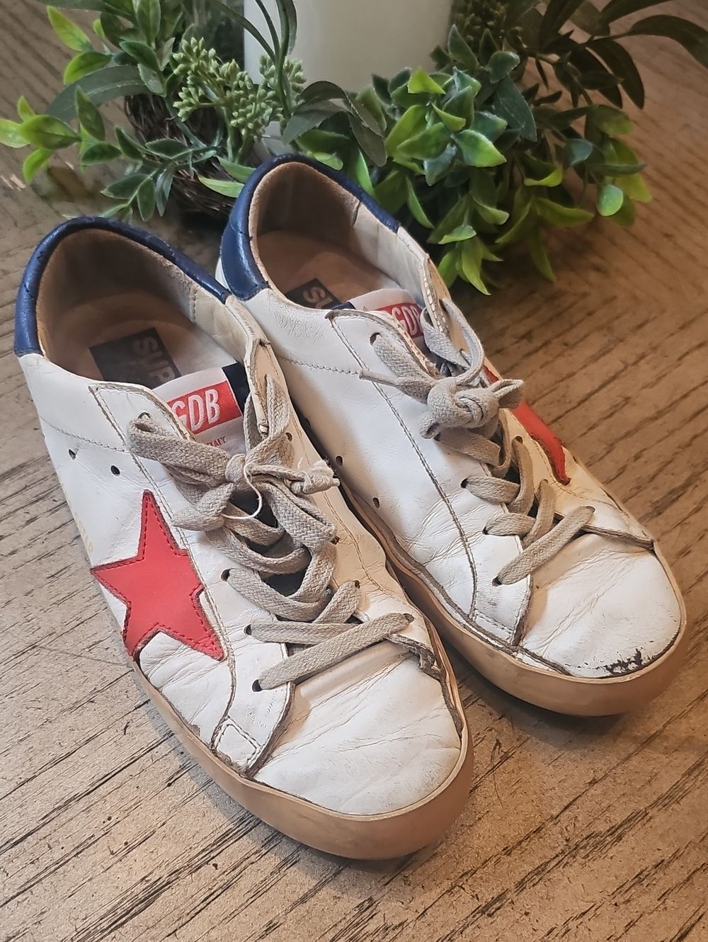 Golden Goose Super Star White Leather Star Euro 41-42